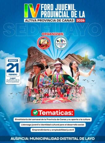 𝗜𝗩 𝗙𝗢𝗥𝗢 𝗝𝗨𝗩𝗘𝗡𝗜𝗟 𝗣𝗥𝗢𝗩𝗜𝗡𝗖𝗜𝗔𝗟 𝗗𝗘 𝗟𝗔 𝗔𝗟𝗧𝗜𝗩𝗔 𝗣𝗥𝗢𝗩𝗜𝗡𝗖𝗜𝗔 𝗗𝗘 𝗖𝗔𝗡𝗔𝗦 𝟮𝟬𝟮𝟲 – 𝗦𝗘𝗗𝗘 𝗟𝗔𝗬𝗢