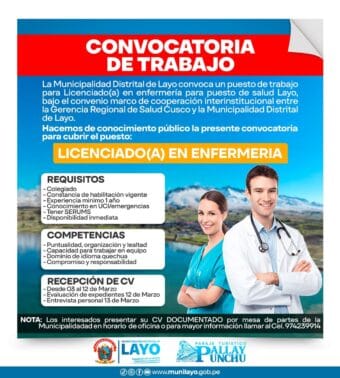 𝗖𝗢𝗡𝗩𝗢𝗖𝗔𝗧𝗢𝗥𝗜𝗔 𝗗𝗘 𝗧𝗥𝗔𝗕𝗔𝗝𝗢