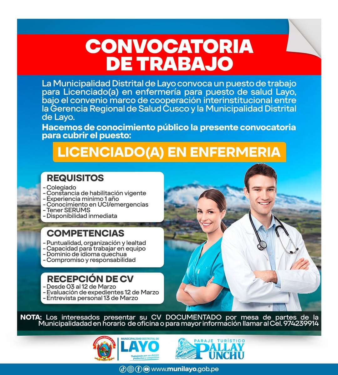 𝗖𝗢𝗡𝗩𝗢𝗖𝗔𝗧𝗢𝗥𝗜𝗔 𝗗𝗘 𝗧𝗥𝗔𝗕𝗔𝗝𝗢