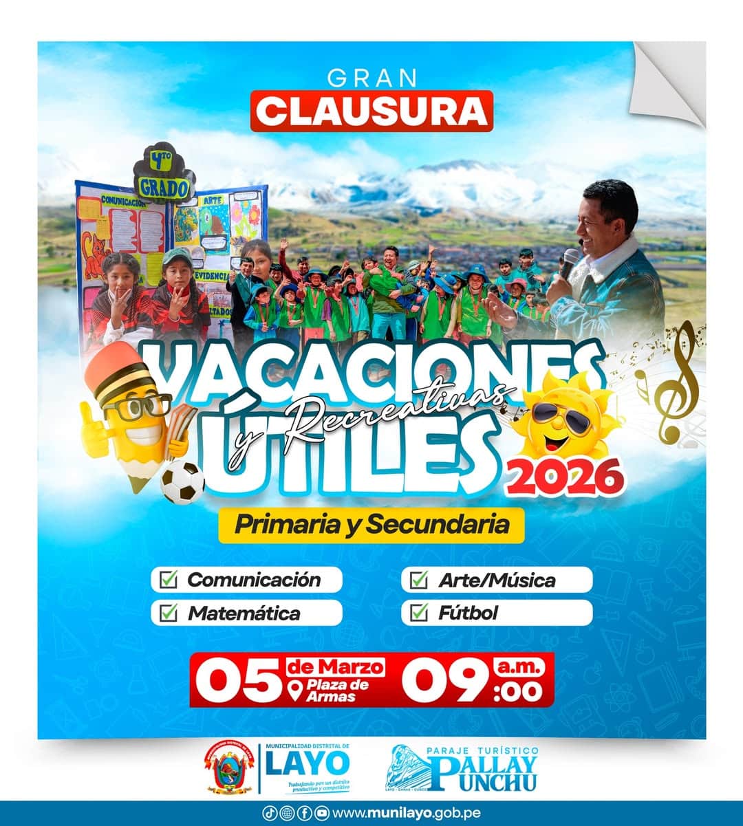 𝗚𝗥𝗔𝗡 𝗖𝗟𝗔𝗨𝗦𝗨𝗥𝗔 𝗗𝗘 𝗩𝗔𝗖𝗔𝗖𝗜𝗢𝗡𝗘𝗦 Ú𝗧𝗜𝗟𝗘𝗦 𝗟𝗔𝗬𝗢 𝟮𝟬𝟮𝟲