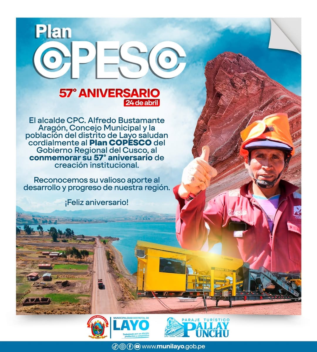 𝗙𝗘𝗟Í𝗭 𝟱7 𝗔𝗡𝗜𝗩𝗘𝗥𝗦𝗔𝗥𝗜𝗢 𝗗𝗘 𝗖𝗥𝗘𝗔𝗖𝗜Ó𝗡 𝗜𝗡𝗦𝗧𝗜𝗧𝗨𝗖𝗜𝗢𝗡𝗔𝗟 𝗗𝗘𝗟 𝗣𝗟𝗔𝗡 𝗖𝗢𝗣𝗘𝗦𝗖𝗢