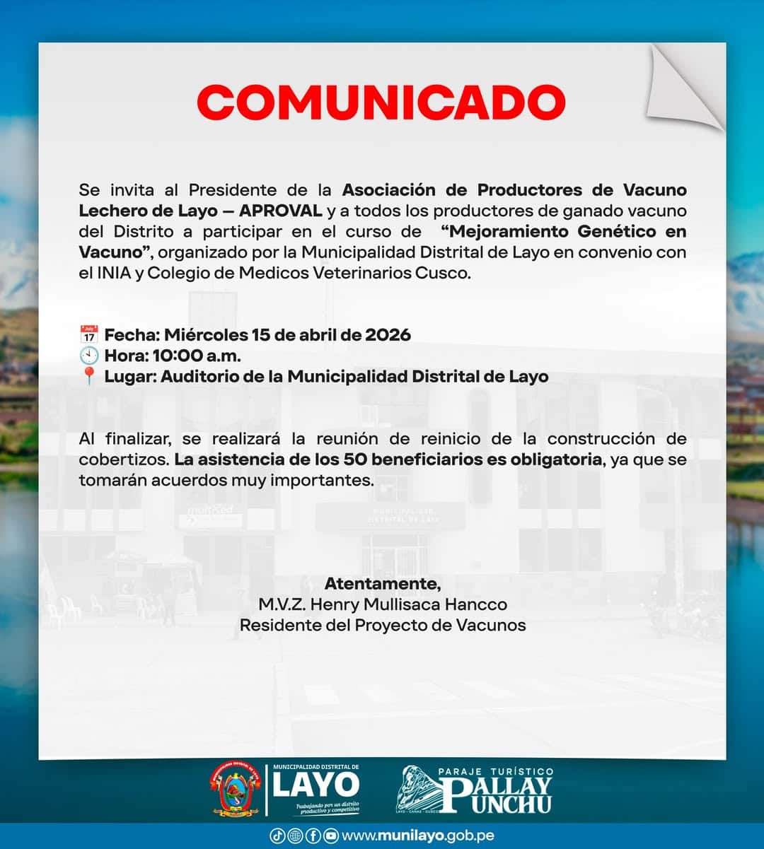 #𝗨𝗥𝗚𝗘𝗡𝗧𝗘 𝗖𝗢𝗠𝗨𝗡𝗜𝗖𝗔𝗗𝗢