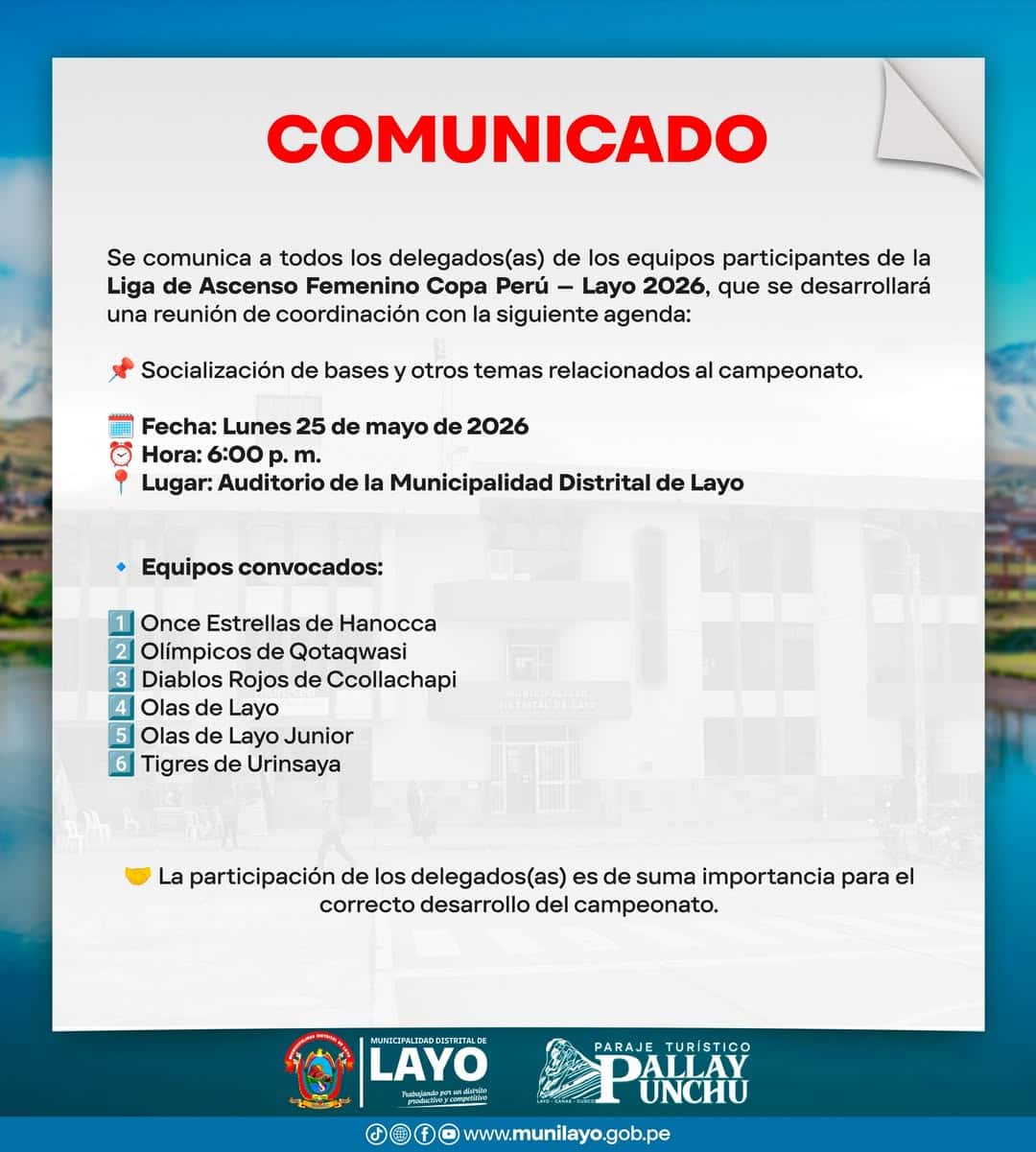 𝗖𝗢𝗠𝗨𝗡𝗜𝗖𝗔𝗗𝗢 𝗢𝗙𝗜𝗖𝗜𝗔𝗟